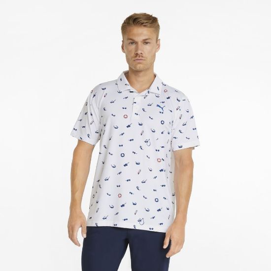 Picture of Puma Men's MATTR Sunnies Golf Polo Shirt