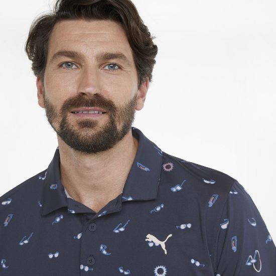 Picture of Puma Men's MATTR Sunnies Golf Polo Shirt