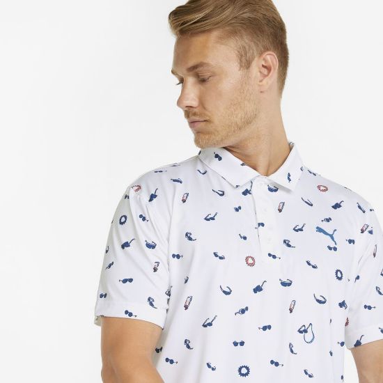 Picture of Puma Men's MATTR Sunnies Golf Polo Shirt