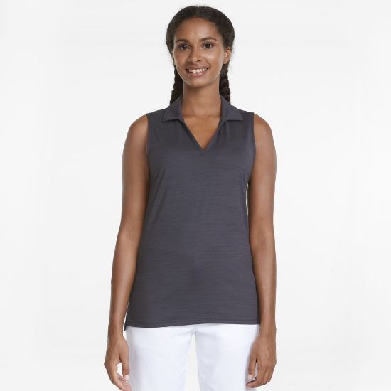 Picture of Puma Ladies Cloudspun Coast Sleeveless Golf Polo Shirt