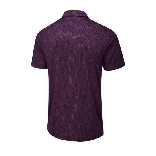 Picture of PING Men's Cubic Jacquard Golf Polo Shirt
