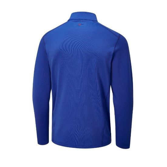 PING Men's Edwin 1/4 Zip Blue Golf Midlayer Back View