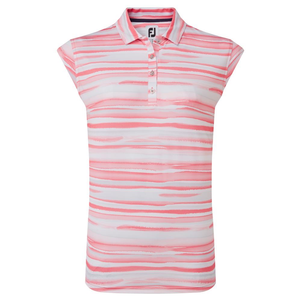 FootJoy Ladies Watercolour Lisle Golf Polo Shirt