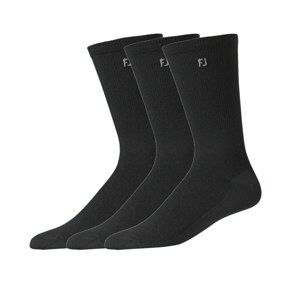 FootJoy Men's Comfortsof Crew Golf Socks - 3 Pair Pack