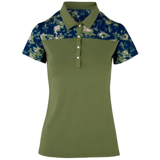 Picture of Swing Out Sister Ladies Bridgette Cap Sleeve Golf Polo Shirt