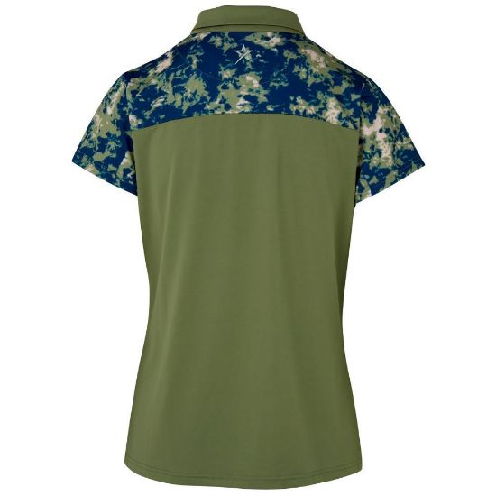 Picture of Swing Out Sister Ladies Bridgette Cap Sleeve Golf Polo Shirt