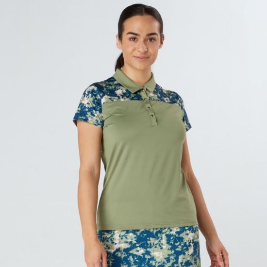 Picture of Swing Out Sister Ladies Bridgette Cap Sleeve Golf Polo Shirt