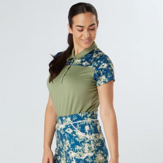 Picture of Swing Out Sister Ladies Bridgette Cap Sleeve Golf Polo Shirt