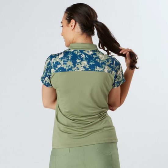 Picture of Swing Out Sister Ladies Bridgette Cap Sleeve Golf Polo Shirt