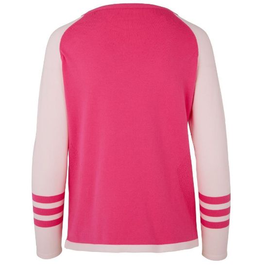 Picture of Swing Out Sister Isabella Golf Sweater - Pink Glo/Cherry Blossom