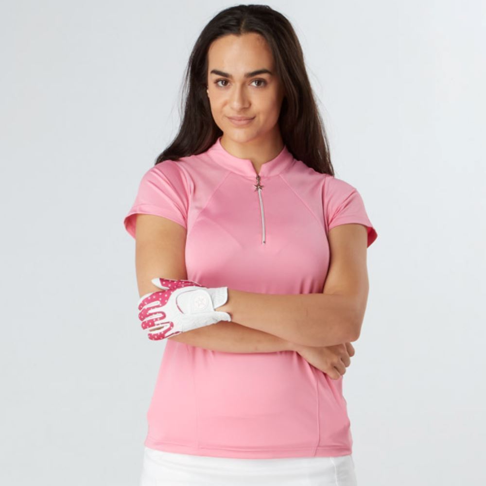 Swing Out Sister Ladies Simone Cap Sleeve Golf Polo Shirt 