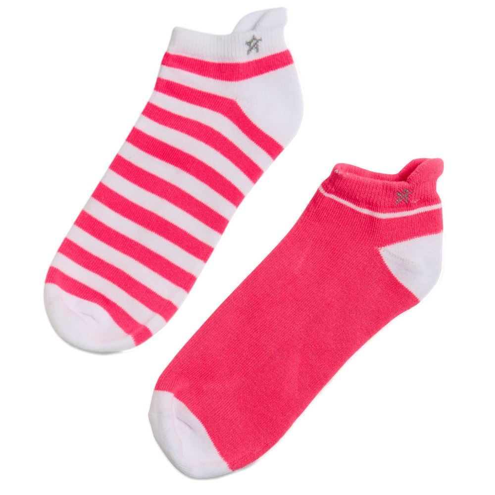 Swing Out Sister Yvonne Golf Socks - Pink Glow (2 Pair Pack)