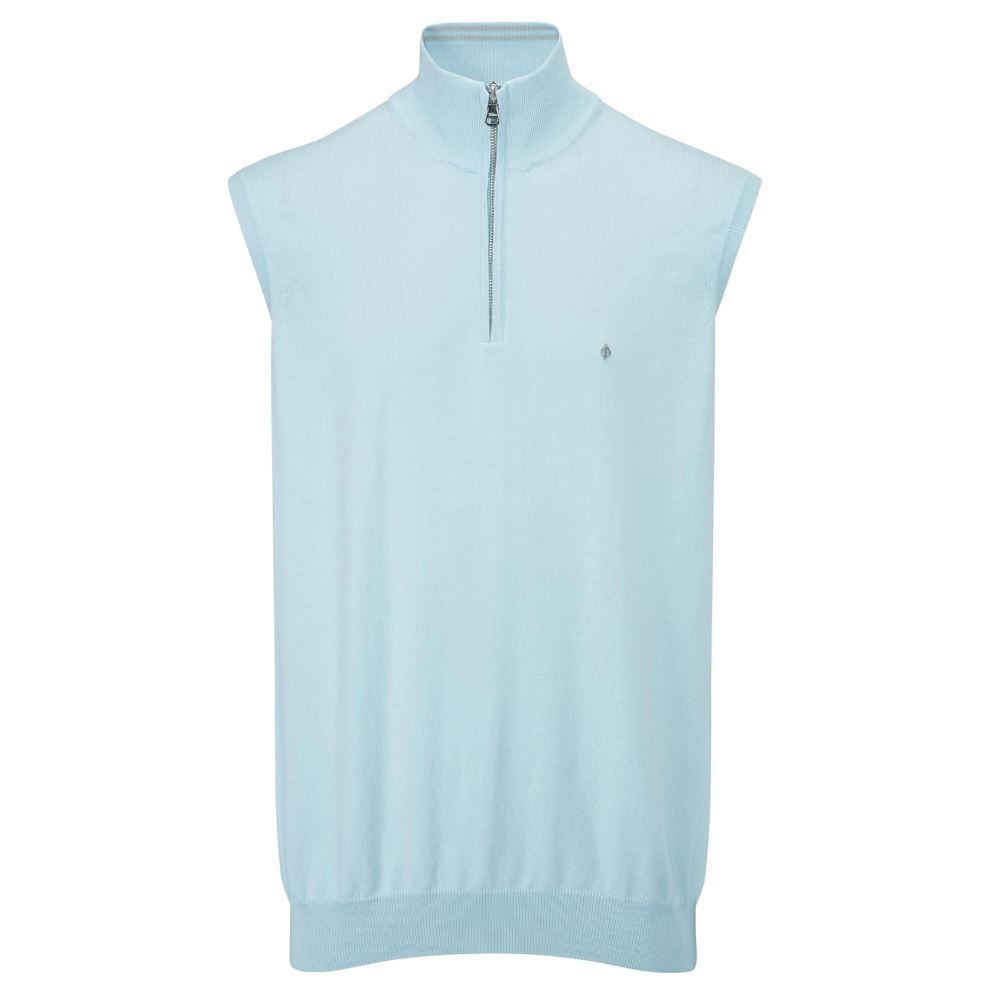 Oscar Jacobson Mens Bob Pin Knit Sleeveless Golf Sweater