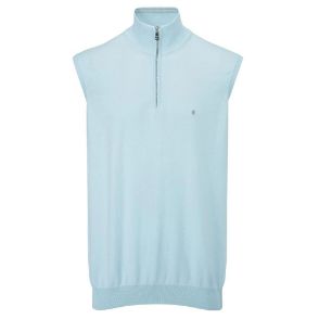 Picture of Oscar Jacobson Mens Bob Pin Knit Sleeveless Golf Sweater