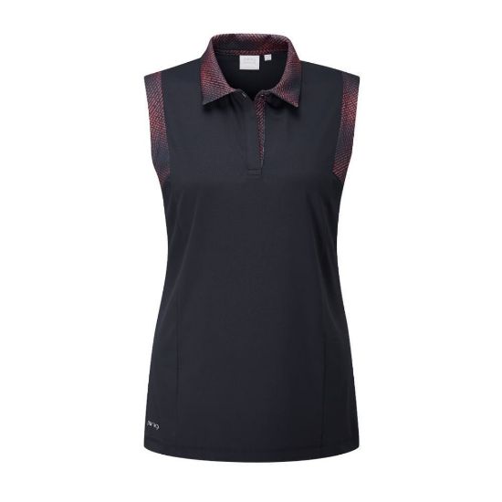 Picture of PING Ladies Evie Sleeveless Golf Polo Shirt