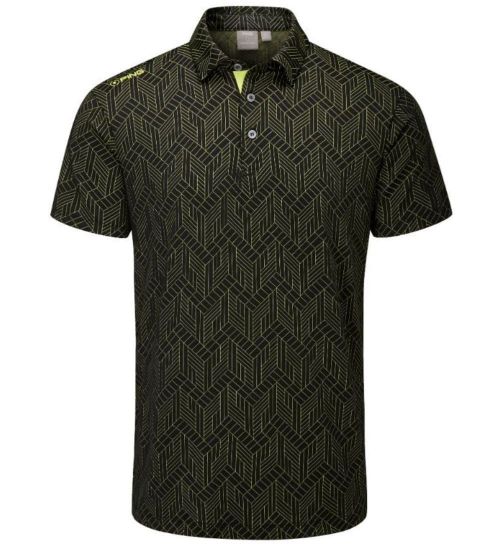 Picture of PING Men's Cubic Jacquard Golf Polo Shirt
