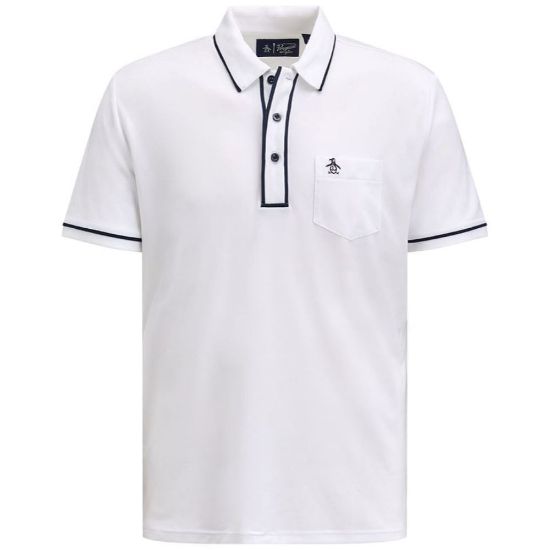 Original Penguin Double Pocket Polo in Gray for Men