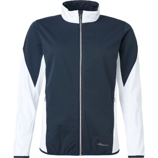 Picture of Abacus Ladies Dornoch Softshell Golf Jacket -In Navy & White