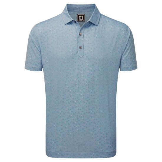 Picture of FootJoy Men's Mini Floral Golf Polo Shirt