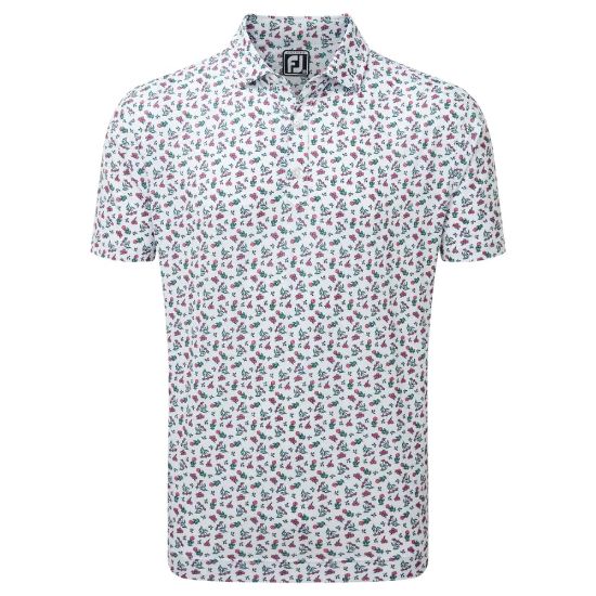 Picture of FootJoy Men's Mini Floral Golf Polo Shirt