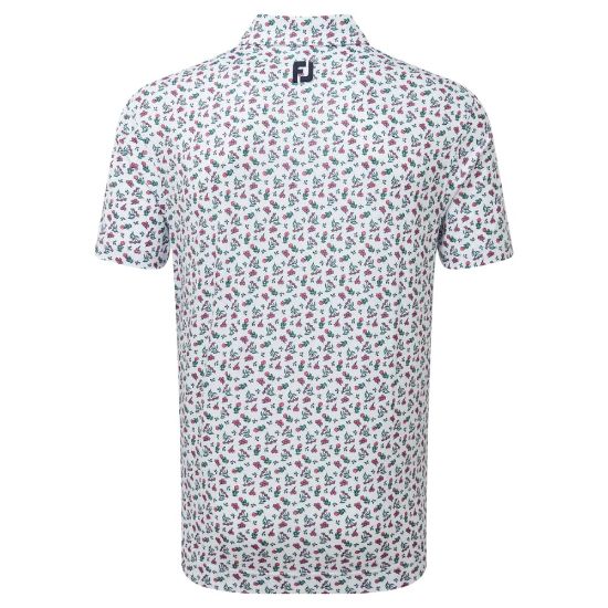 Picture of FootJoy Men's Mini Floral Golf Polo Shirt