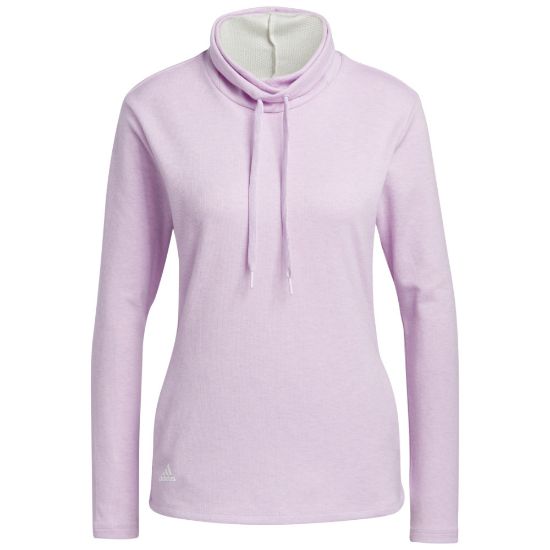 Picture of adidas Ladies Melange High Mock Golf Pullover 