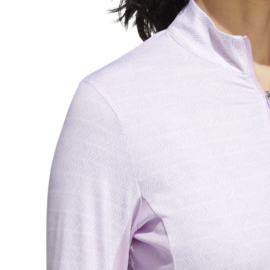 Picture of adidas Ladies Ultimate 365 Printed Long Sleeve Golf Polo Shirt