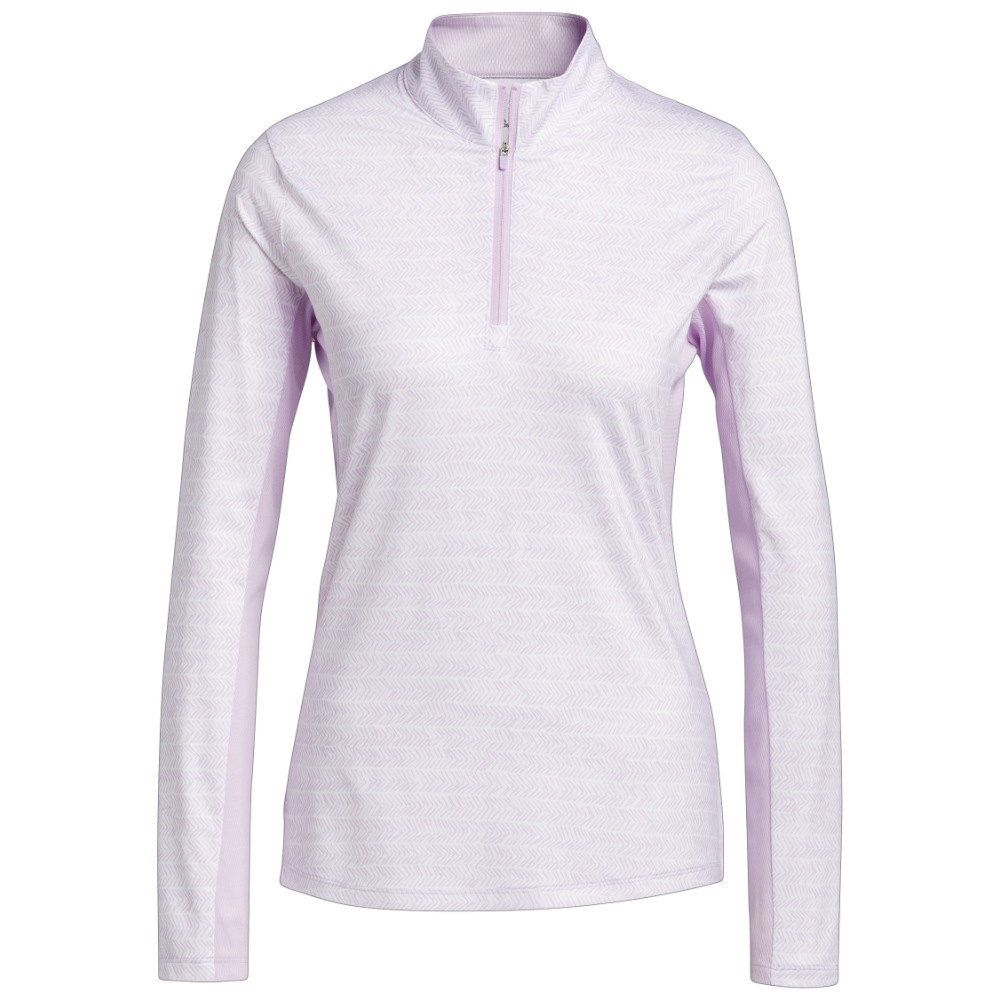 adidas Ladies Ultimate 365 Printed Long Sleeve Golf Polo Shirt