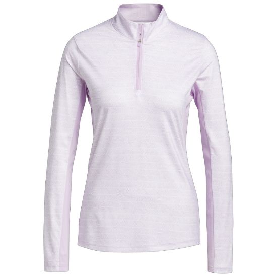 Picture of adidas Ladies Ultimate 365 Printed Long Sleeve Golf Polo Shirt
