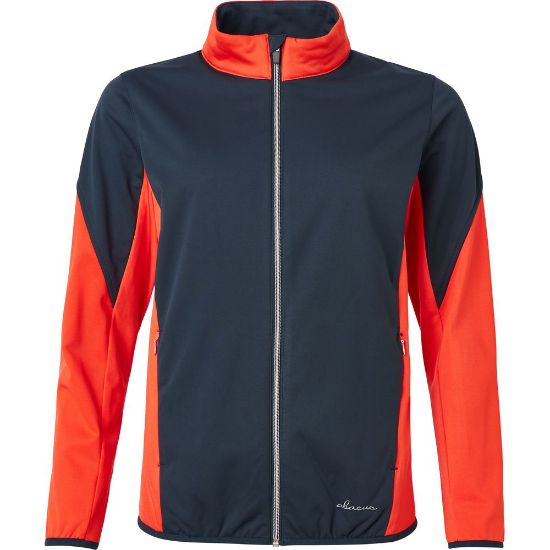 Picture of Abacus Ladies Dornoch Softshell Golf Jacket - In Nectar/Navy