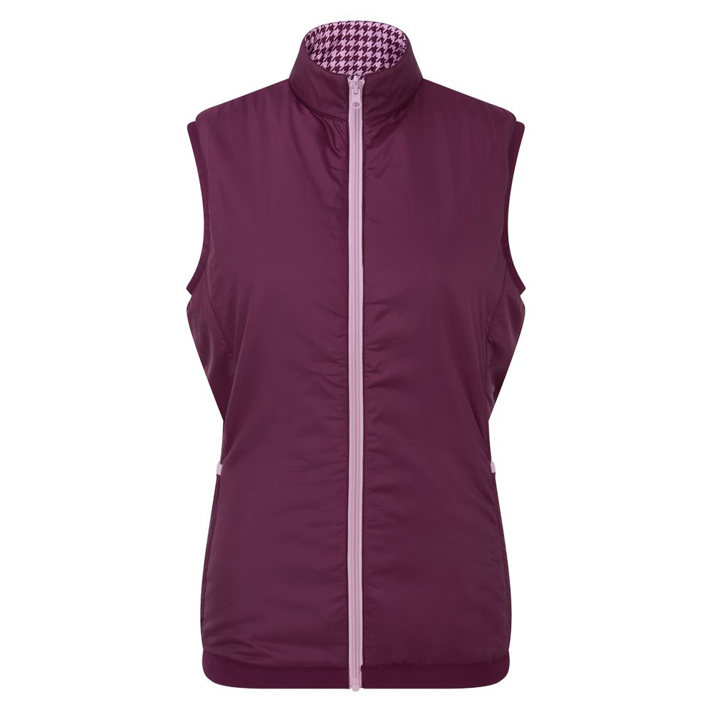 FootJoy Ladies Reversible Houndstooth Golf Vest 