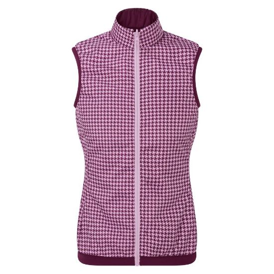 Picture of FootJoy Ladies Reversible Houndstooth Golf Vest 