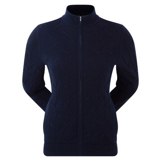 Picture of FootJoy Ladies Full-Zip Lined Golf Sweater 