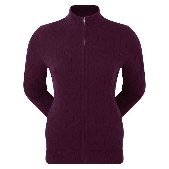 Picture of FootJoy Ladies Full-Zip Lined Golf Sweater 