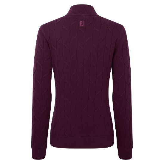 Picture of FootJoy Ladies Full-Zip Lined Golf Sweater 