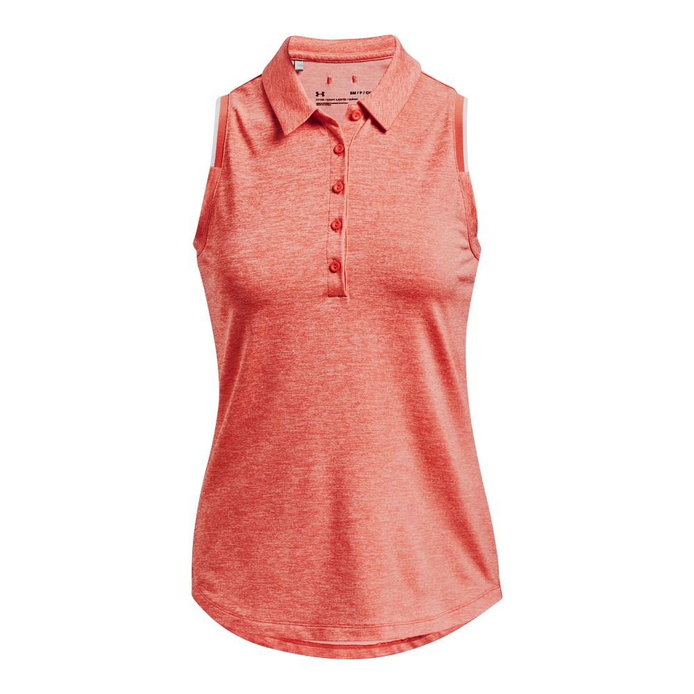 Under Armour Ladies Zinger Point Sleeveless Golf Polo Shirt