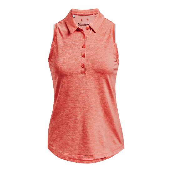 Picture of Under Armour Ladies Zinger Point Sleeveless Golf Polo Shirt