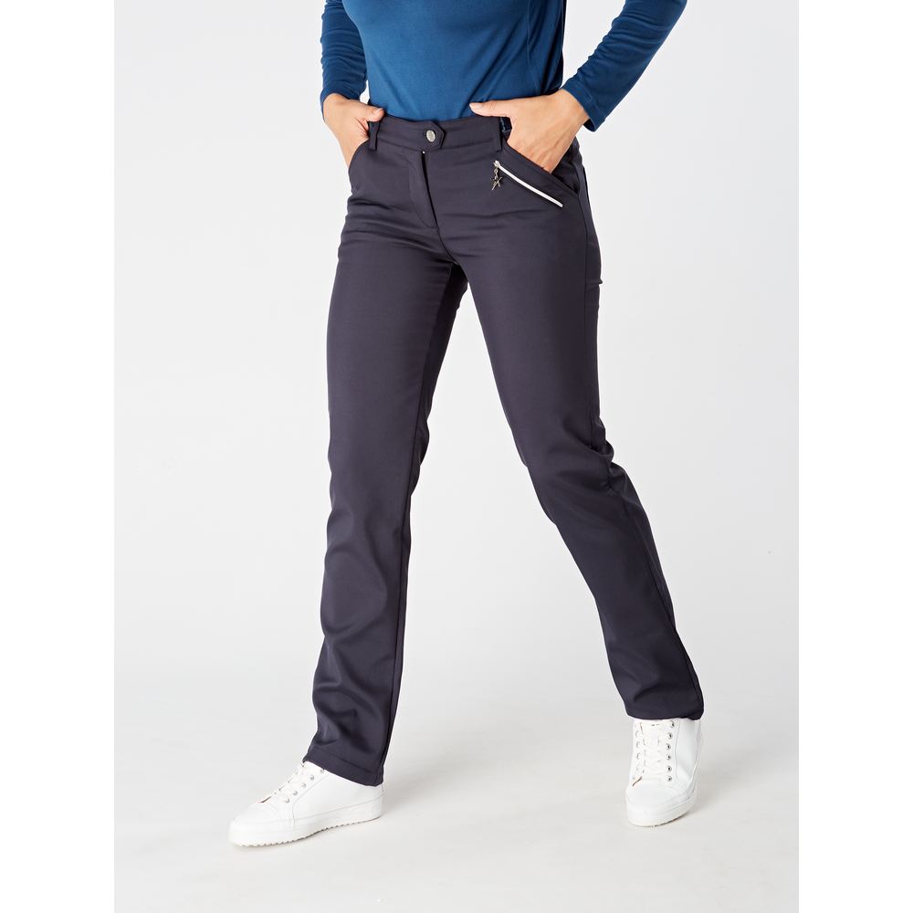 Swing Out Sister Ladies Camphor Water-Resistant Trousers in Midnight Navy 