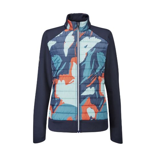 Picture of PING Ladies Pip Printed Hybrid Golf Jacket