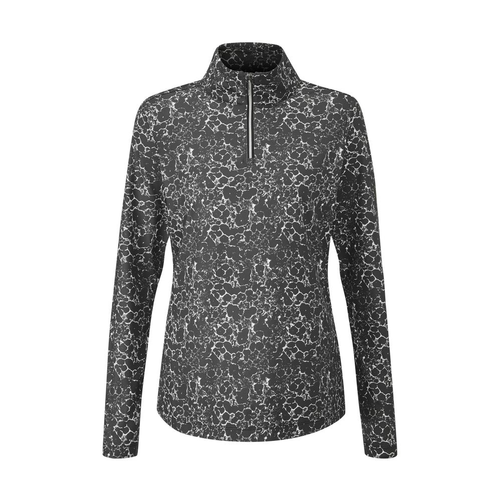 PING Ladies Lois Long Sleeve 1/4-Zip Golf Polo Shirt