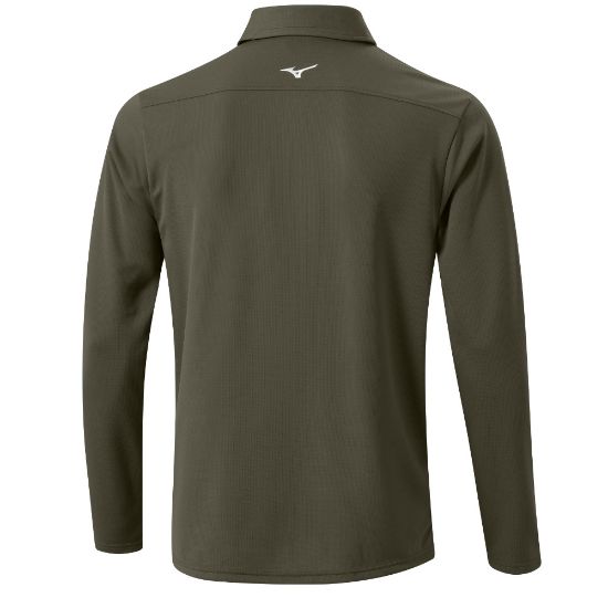 Picture of Mizuno Men's Breath Thermo Winter Long Sleeve Golf Polo Shirt