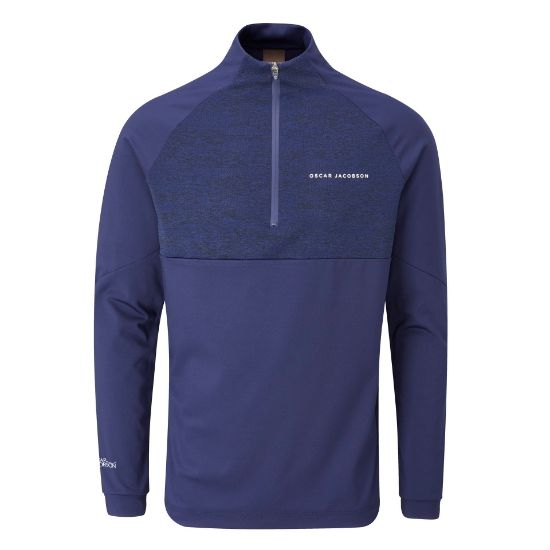 Picture of Oscar Jacobson Men's Lexington 1/4-Zip Golf Midlayer 