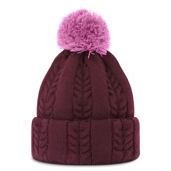 Picture of FootJoy Ladies CableKnit Golf Bobble Hat