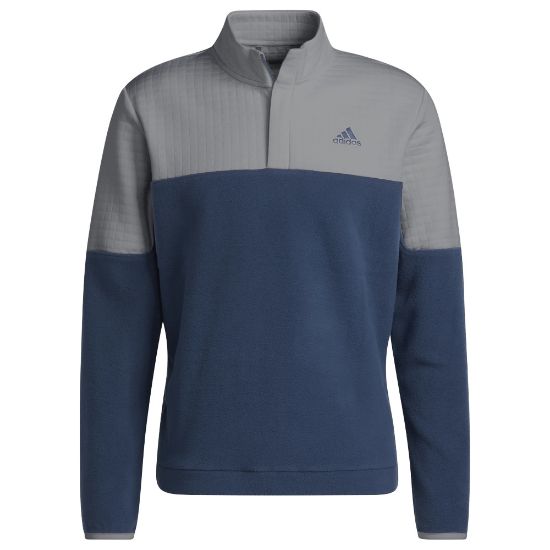 Picture of adidas Men's DWR 1/4-Zip Block Golf Pullover