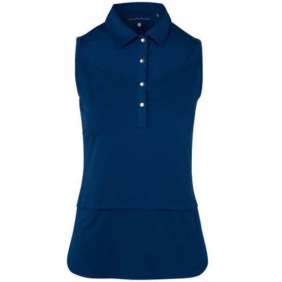 Picture of Swing Out Sister Ladies Amelie Sleeveless Golf Polo Shirt