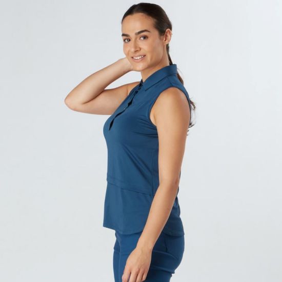 Picture of Swing Out Sister Ladies Amelie Sleeveless Golf Polo Shirt
