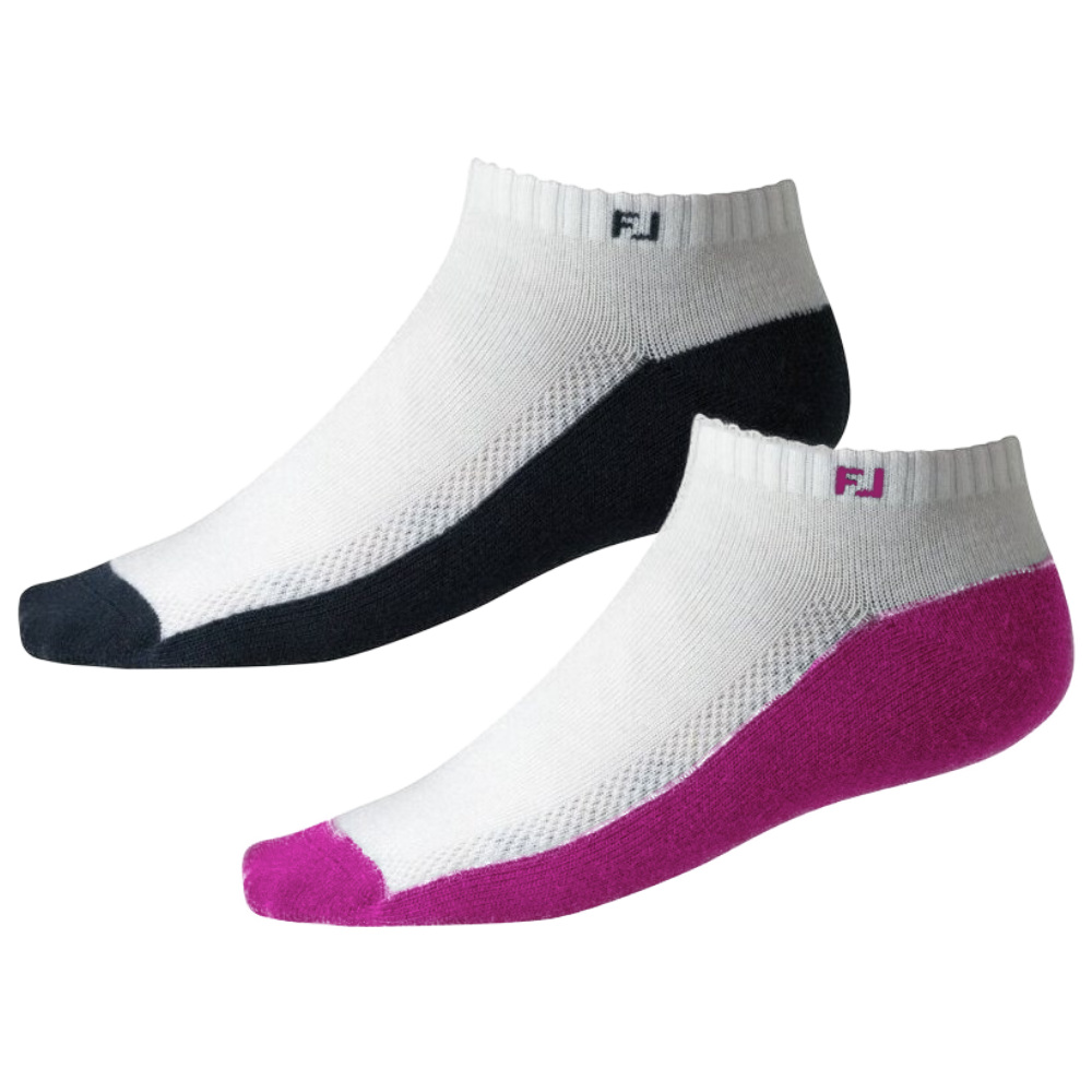 FootJoy Ladies ProDry Lightweight Golf Sportlet Socks - 2 Pack