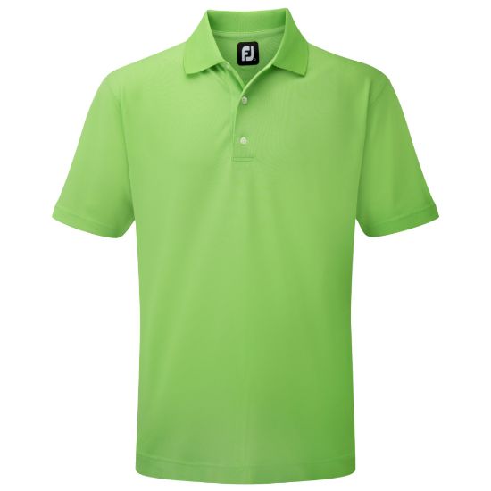 Picture of FootJoy Stretch Pique Solid Colour Polo Shirt - Traditional Fit