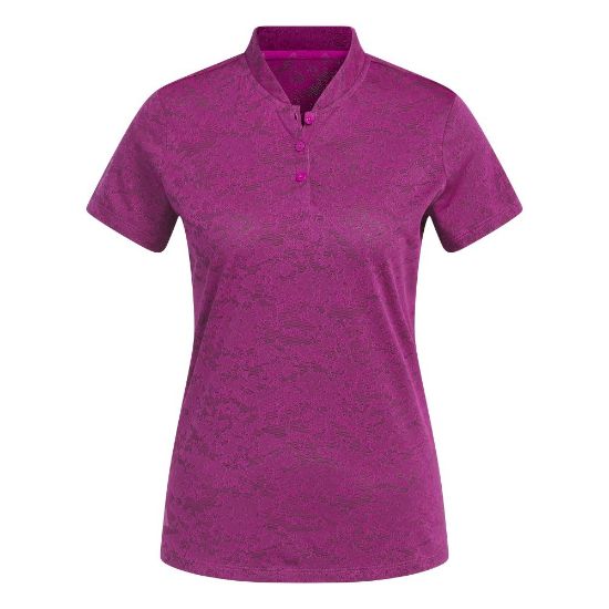 Picture of adidas Ladies Jacquard Golf Polo Shirt