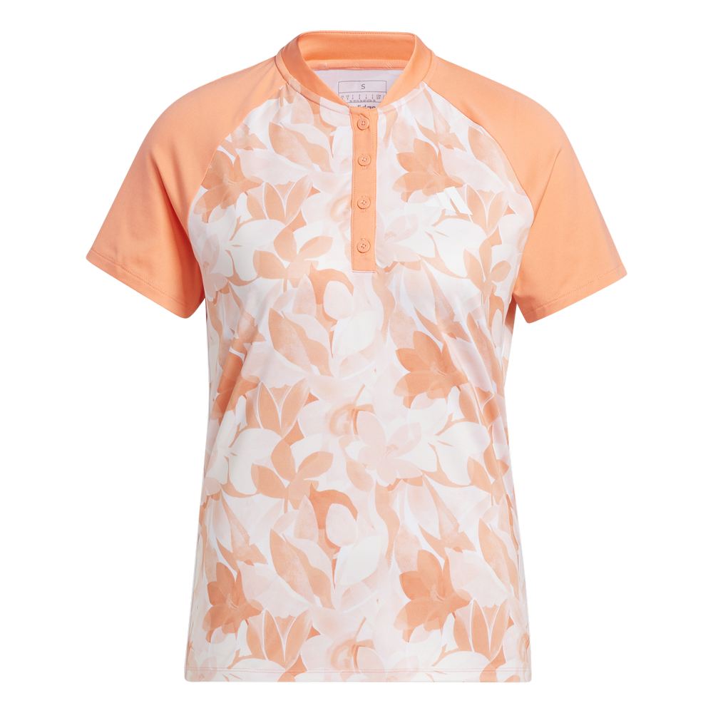 adidas Ladies Floral Golf Polo Shirt